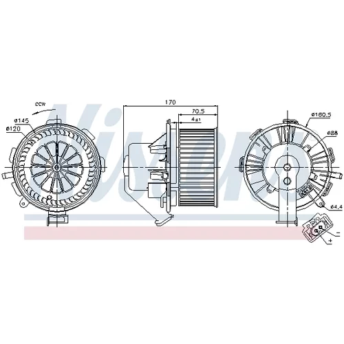 Vnútorný ventilátor 87105 /NISSENS/ - obr. 5