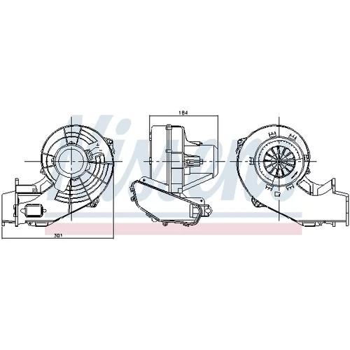 Vnútorný ventilátor NISSENS 87247 - obr. 5