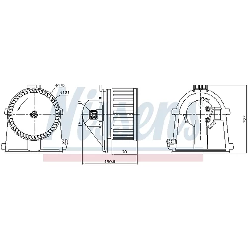 Vnútorný ventilátor NISSENS 87386 - obr. 5