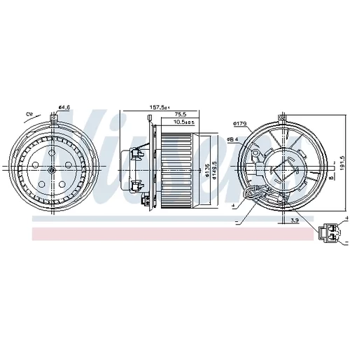 Vnútorný ventilátor NISSENS 87480 - obr. 5