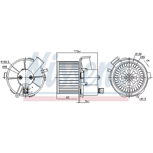 Vnútorný ventilátor NISSENS 87482 - obr. 4