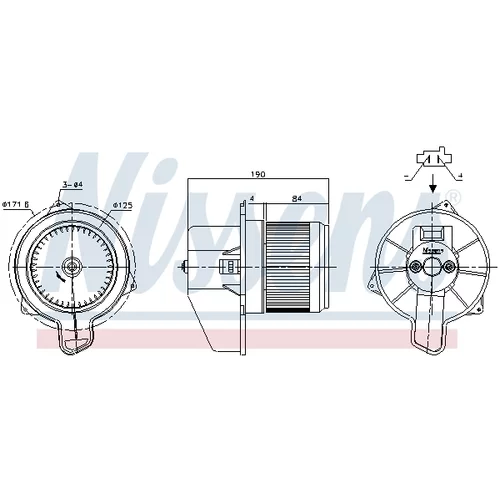 Vnútorný ventilátor NISSENS 87700 - obr. 5