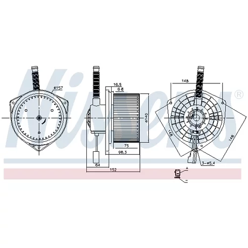 Vnútorný ventilátor 87754 /NISSENS/ - obr. 5