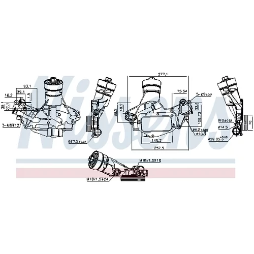 Chladič motorového oleja NISSENS 90931 - obr. 9