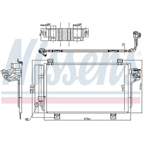 Kondenzátor klimatizácie NISSENS 940775