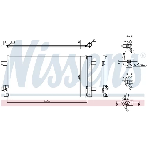 Kondenzátor klimatizácie NISSENS 941193 - obr. 7