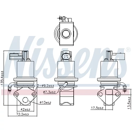 EGR ventil 98158 /NISSENS/ - obr. 6