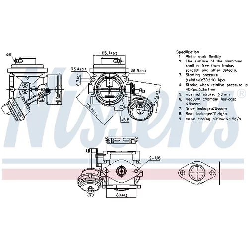 EGR ventil NISSENS 98298 - obr. 5