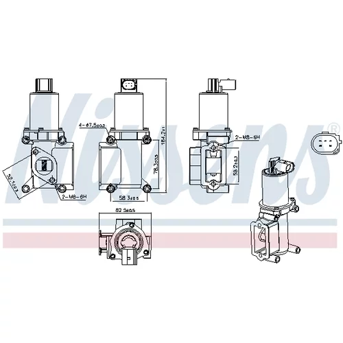 EGR ventil NISSENS 98305 - obr. 6