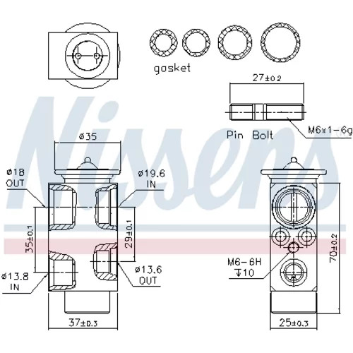 Expanzný ventil klimatizácie 999231 /NISSENS/ - obr. 5
