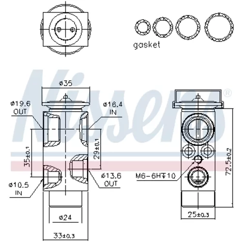 Expanzný ventil klimatizácie 999361 /NISSENS/ - obr. 5