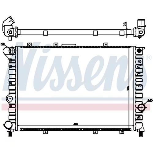 Chladič motora NISSENS 60044 - obr. 4