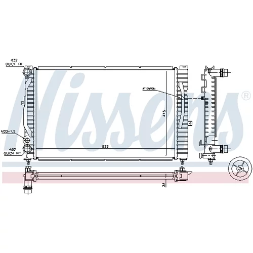 Chladič motora 60299 /NISSENS/ - obr. 5