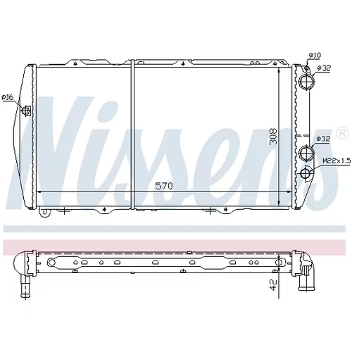 Chladič motora NISSENS 604551 - obr. 4