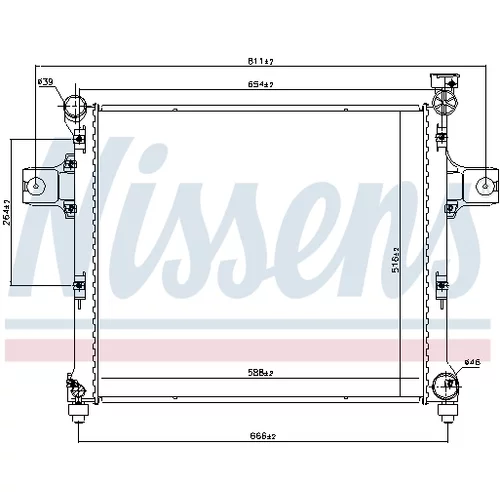 Chladič motora NISSENS 606254 - obr. 4