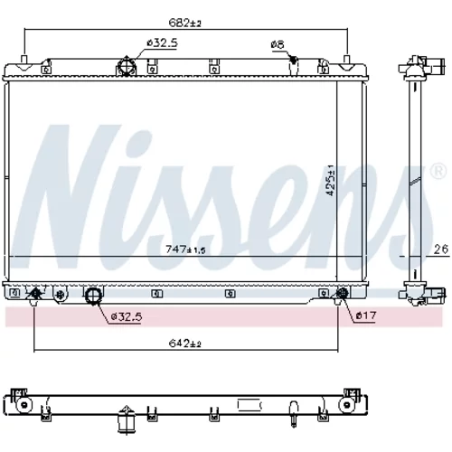 Chladič motora NISSENS 606298 - obr. 4