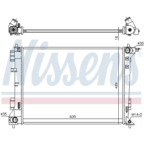 Chladič motora NISSENS 606603 - obr. 5