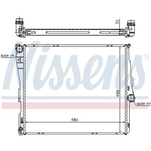 Chladič motora 60803A /NISSENS/ - obr. 5