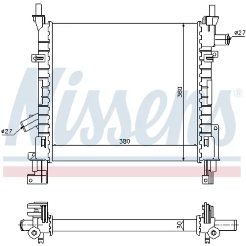 Chladič motora NISSENS 62005 - obr. 4