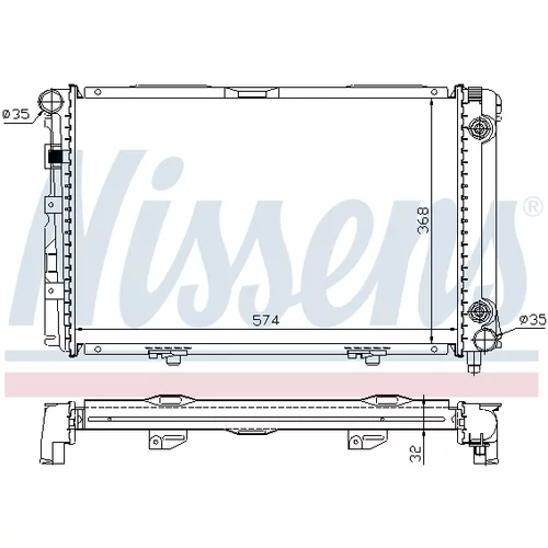 Chladič motora NISSENS 62670A - obr. 5