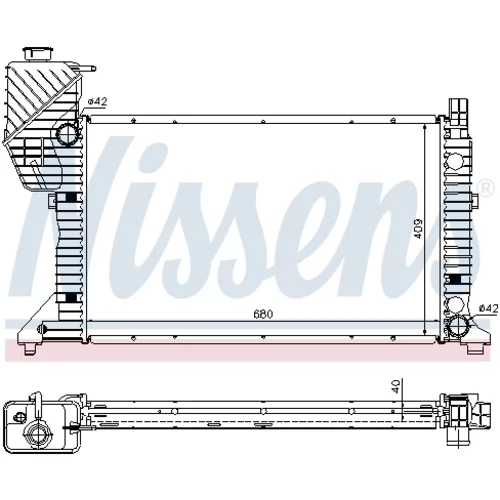 Chladič motora NISSENS 62685A - obr. 5