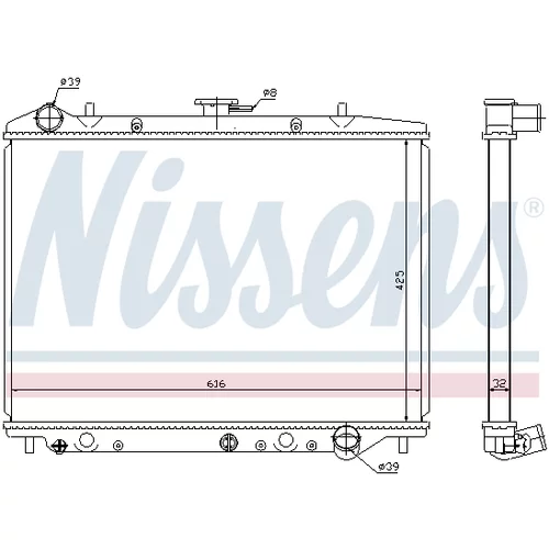 Chladič motora NISSENS 630754 - obr. 4