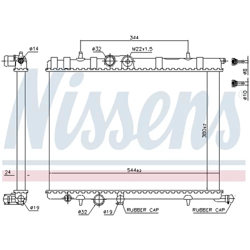 Chladič motora NISSENS 63502 - obr. 7