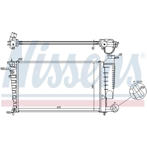 Chladič motora 635181 /NISSENS/ - obr. 5