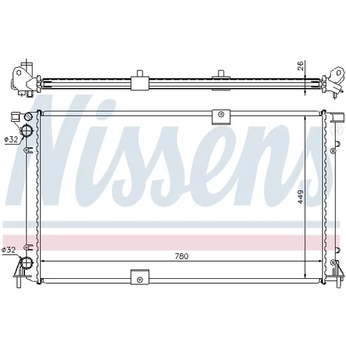 Chladič motora NISSENS 63818A - obr. 4