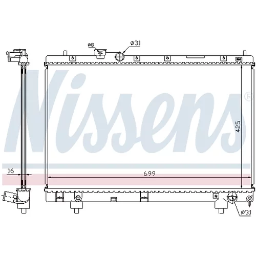 Chladič motora NISSENS 64795A - obr. 4