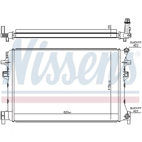 Chladič motora 65328 /NISSENS/ - obr. 4