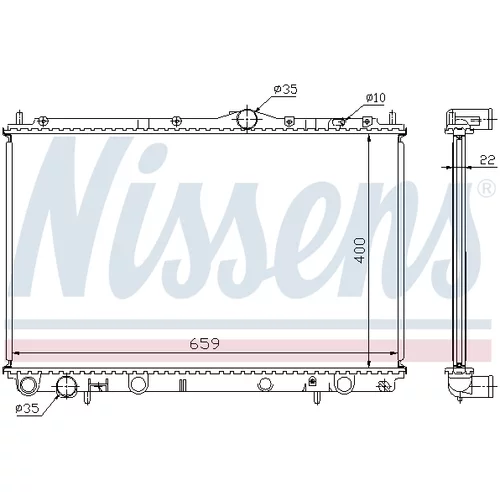 Chladič motora NISSENS 65559A - obr. 4