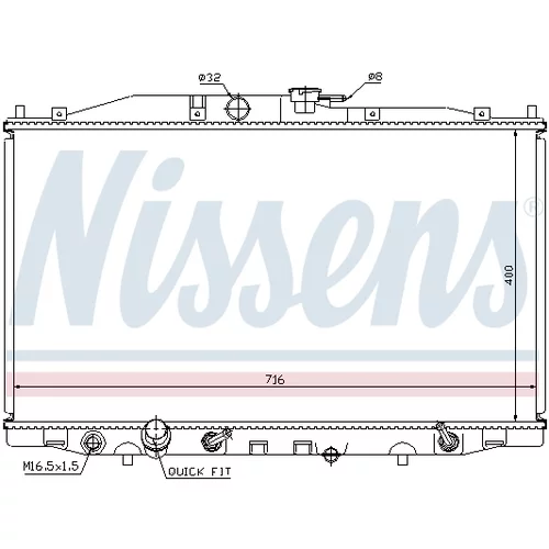 Chladič motora NISSENS 68112 - obr. 6