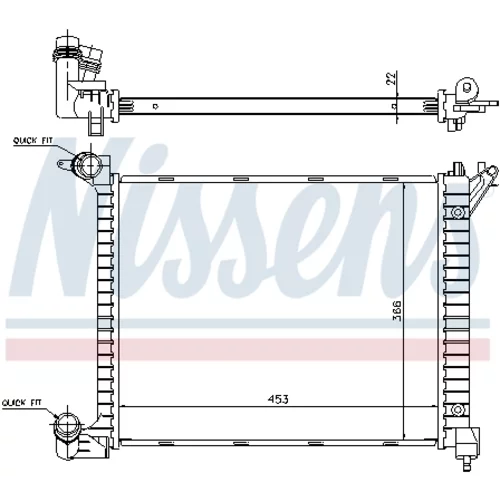 Chladič motora NISSENS 69704A - obr. 5