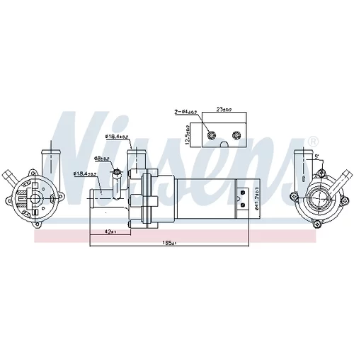 Vodné čerpadlo, chladenie motora NISSENS 831055 - obr. 5