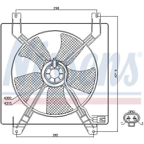 Ventilátor chladenia motora NISSENS 85355 - obr. 5