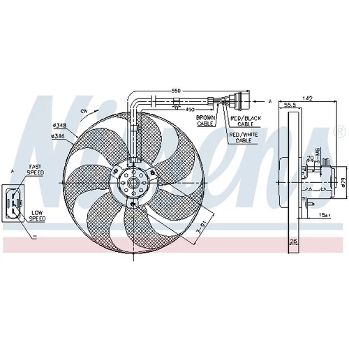 Ventilátor chladenia motora NISSENS 85683 - obr. 6