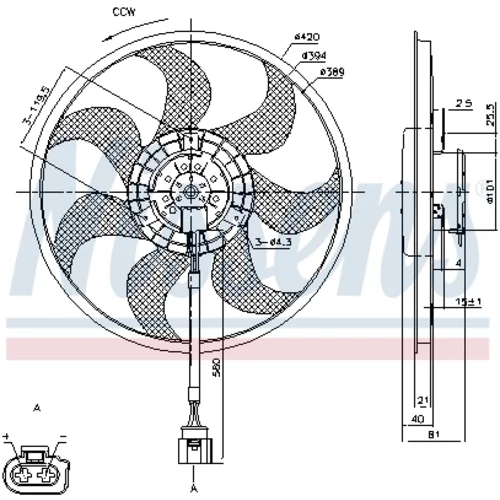 Ventilátor chladenia motora NISSENS 85805 - obr. 5