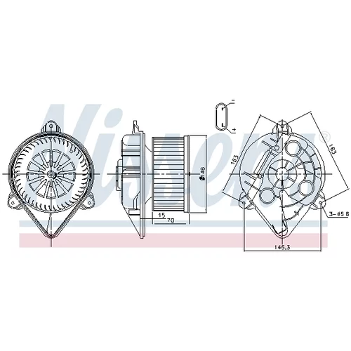 Vnútorný ventilátor NISSENS 87265 - obr. 5