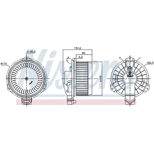 Vnútorný ventilátor NISSENS 87365 - obr. 5