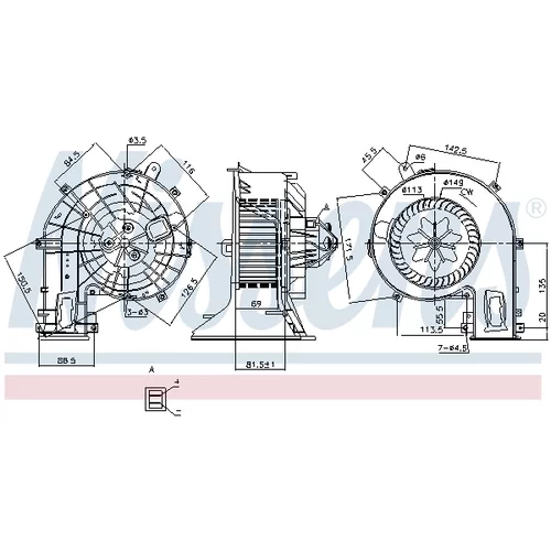 Vnútorný ventilátor NISSENS 87401 - obr. 6