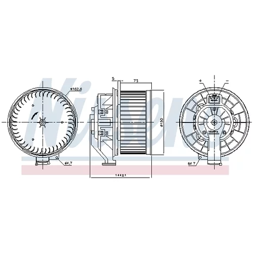 Vnútorný ventilátor NISSENS 87532 - obr. 5