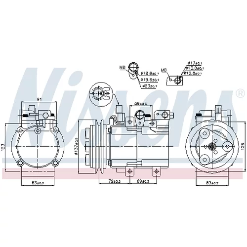 Kompresor klimatizácie NISSENS 89282 - obr. 8