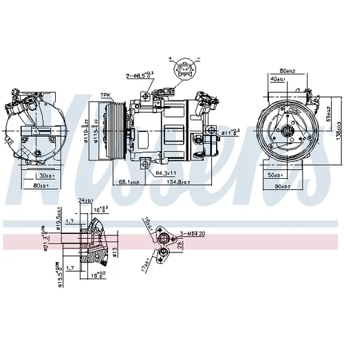 Kompresor klimatizácie 89313 /NISSENS/ - obr. 12