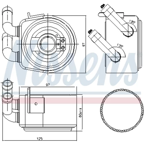 Chladič motorového oleja 90695 /NISSENS/ - obr. 5