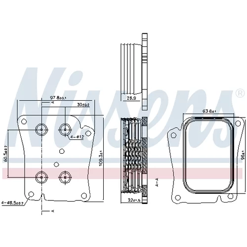 Chladič motorového oleja 90777 /NISSENS/ - obr. 4