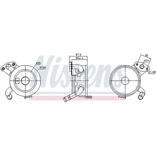 Chladič motorového oleja NISSENS 91379