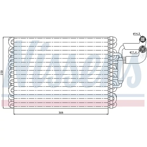 Výparník klimatizácie NISSENS 92059 - obr. 4