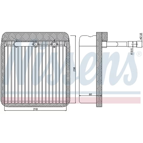 Výparník klimatizácie NISSENS 92193 - obr. 4