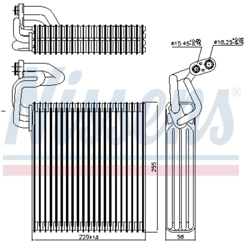 Výparník klimatizácie NISSENS 92214 - obr. 4